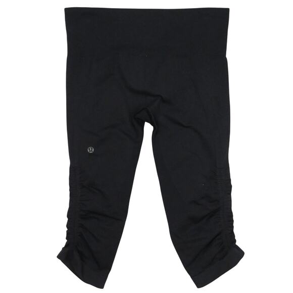 Lululemon Ebb to Street Crop 21" Leggings Ruched Sides Size 6 - Picture 3 of 6
